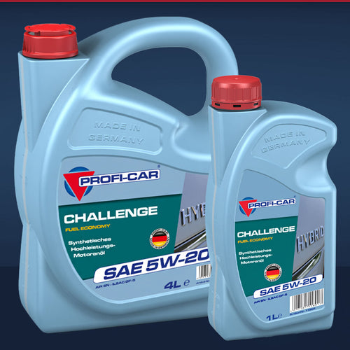 Produktbild 1 Liter und 4 Liter PROFI-CAR CHALLENGE SAE 5W-20 Synthetisches PKW Motorenöl PROFI-CAR Online Shop